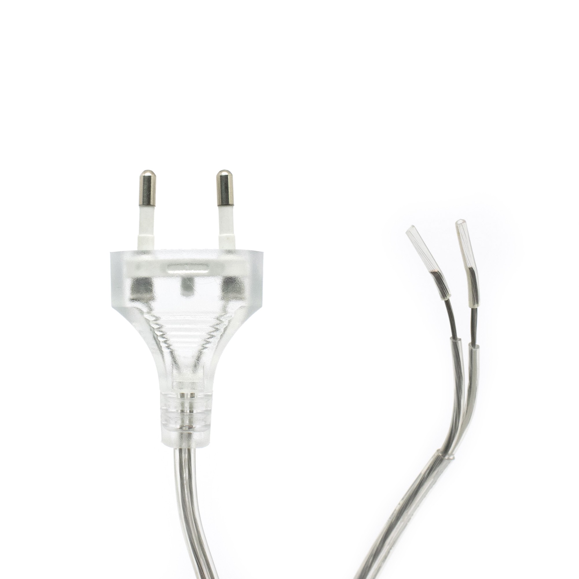 Шнур 2х0,50мм2 с ножным выкл. 1,8м прозрачный Oxion OX-PWS-21 — изображение 3