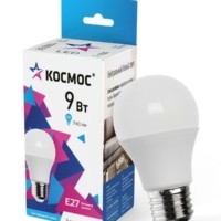 Лампа СДЛ А55 9Вт 4500К Е27 Космос LkecLED9wA55E2745