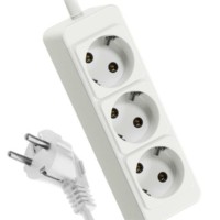 Удлинитель сетевой 3х5м с/з 10А IP20 ПВС 3х0.75 Космос YKsm5m-3g-Z(10A)P