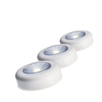 Фонарь подсветка 1ВтCOBLED 3xAAA корпус ABS-пластик самоклеящийся (уп.3шт) Космос KOC304B