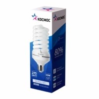 Лампа ЛЛ компактная SPC 55Вт E27 спиральная 4000К T4 Космос LKsmT4SPC55wE2742