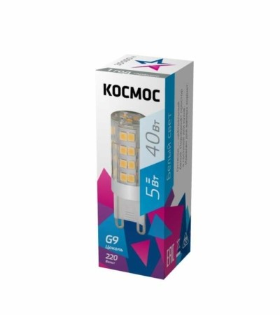 Лампа СДЛ 5Вт 220В G9 4500К Космос LksmLED5WG9C4500pc