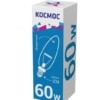 Лампа ЛН свеча 60Вт E14 прозр. Космос LKsmSCnCL60E14v2
