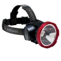 Фонарь светодиодный налобный аккумуляторный H5W LED 5Вт 2 режима аккум. 2А.ч ЗУ USB Космос KOCAccuH5WLED