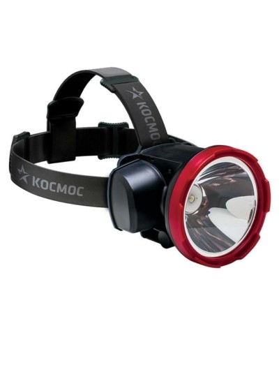 Фонарь светодиодный налобный аккумуляторный H5W LED 5Вт 2 режима аккум. 2А.ч ЗУ USB Космос KOCAccuH5WLED