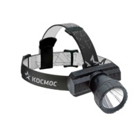 Фонарь светодиодный налобный 3Вт ХРЕ литий 800mAh зарядка от micro USB шнур в компл. Космос KocAcHead3W