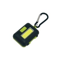 Фонарь брелок кемпинговый походный 2ВтCOBLED 3xAAA корпус ABS-пластик карабин Космос KOC204B