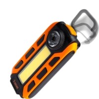 Фонарь-светильник 5ВтCOB+1ВтLED коллимат. линза 3xAAА корпус ABS-пластик магнит крюк зажим рабочая серия Космос KOS703B