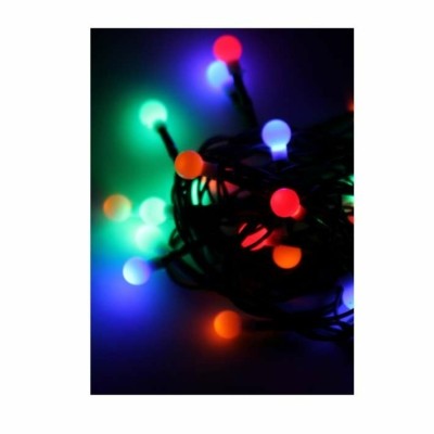 Гирлянда декоративная “Маленькие шарики cherry” 30LED 4.4м (2.9+1.5м) зел. провод IP20 мультиколор Космос