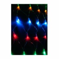 Гирлянда Сеть 320LED 2.3х2.1м с контроллером (разные режимы мигания) провод 2.1м IP20 мультиколор Космос