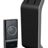 Звонок беспроводной полиф. 32 мелодии 150м 1 кноп. IP44 черн. Космос KOC_AG510B