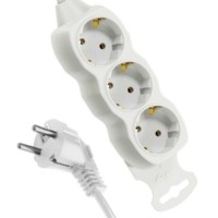 Удлинитель сетевой 3х5м с/з 16А IP20 ПВС 3х1 Космос YKsm5m-3g-Z(K)