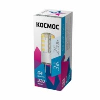 Лампа СДЛ 3Вт 220В G4 4500К Космос LksmLED3wJCG4220v45