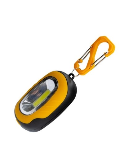 Фонарь брелок кемпинговый походный 1ВтCOBLED 3xAAA корпус ABS-пластик магнит на корпусе карабин Космос KOC202B