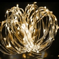 Гирлянда светодиодная “Золотые нити” 10м 100LED в виде капель 220В Космос