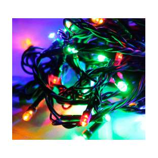 Гирлянда уличная LD200C-GM 200LED 22.9м (19.9+3м) 8 режимов мигания контроллер IP44 мультиколор Космос