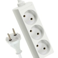 Удлинитель сетевой 3х3м б/з 16А IP20 ПВС 2х1 Космос YKsm3m-3g(K)