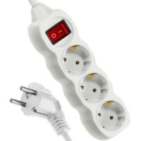 Удлинитель сетевой 3х5м с/з 16А IP20 ПВС 3х1 с выкл. Космос YKsm5m-3g-Z-V(K)