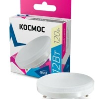 Лампа СДЛ 12Вт GX53 3000К 220В Космос Lksm_LED12ВтGX5330C
