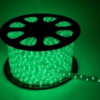 Шнур светодиодный Дюралайт 2W 1.8Вт/м IP65 220В d13мм постоянное свечение зел. (уп.100м) Космос KOC-DL-2W13-G