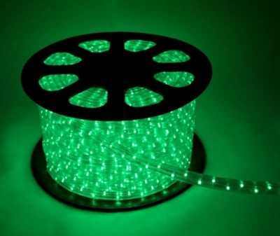 Шнур светодиодный Дюралайт 2W 1.8Вт/м IP65 220В d13мм постоянное свечение зел. (уп.100м) Космос KOC-DL-2W13-G