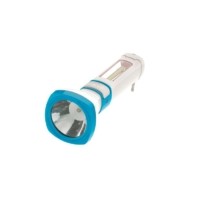 Фонарь светодиодный аккумуляторный LED 3Вт 2 режима боков. панель COB 2Вт ЗУ/переходник для глубоких розеток в компл. Космос KOCAc7023WLED