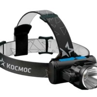 Фонарь светодиодный налобный 3Вт XPE 5Вт COB 1200Mah LI-On зар. Micro USB Космос KOCH5WLi-On