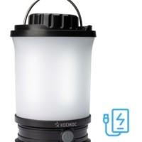Фонарь светодиодный аккумуляторный кемпинговый LED 10Вт съемн. аккум. Li-ion18650 2х2.2А.ч Power-bank USB-шнур Космос KOS604Lit