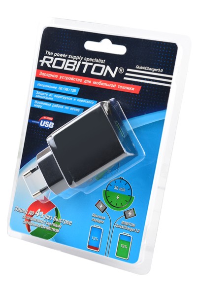 Robiton QuickCharger3.0 + MicroUSB, 1м BL1