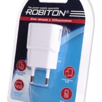 Robiton USB1000 white 1000mA с USB входом BL1