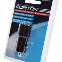 Robiton USB1000/Auto 1000мА с USB входом (12-24V) BL1