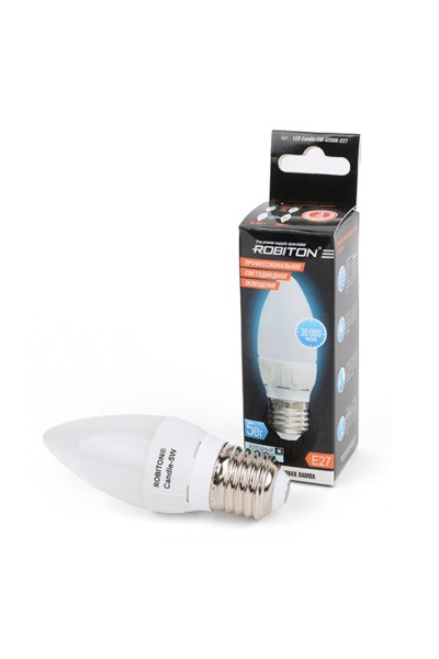Robiton LED Candle-5W-4200K-E27 BL1