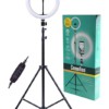 Camelion KD-810F C02 LED 10Вт кольцевой на штативе 3 ур яркости USB-кабель 5B с пультом управле