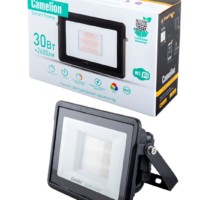Camelion Smart Home LFL/SH-30/RGBCW/WIFI светодиодный диммируемый 30Вт 2700-6500K+RGB IP65 черный