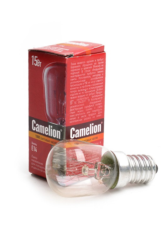 Лампа ЛН Camelion 15/P/CL/E14