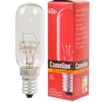 Лампа ЛН Camelion 40/T25/CL/E14 для вытяжек