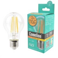 Лампа СДЛ Camelion LED13 A60 FL/830/E27 Филамент 13Вт E27 3000K