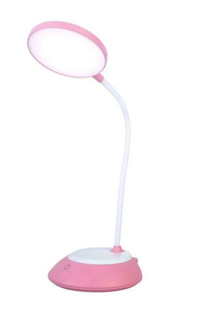 Светильник светодиодный UF-744 C14 6Вт CCT настольный диммируемый розов. Ultraflash 14471