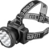 Фонарь светодиодный налобный аккумуляторный LED5362 7LED 2 режима 220В пластик. черн. (бокс) Ultraflash 11256