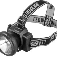 Фонарь светодиодный налобный аккумуляторный LED5364 LED 2 режима 220В пластик. черн. (бокс) Ultraflash 11258