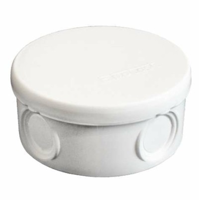 Коробка КМЭР ОП d90х45мм IP54 4 выхода без гермовводов крышка защелкивающаяся бел. Epplast 145151
