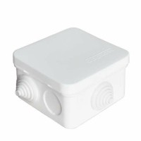 Коробка КМЭР ОП 75х75х45мм IP54 6 выходов 3 гермоввода крышка защелкивающаяся бел. Epplast 220321