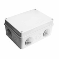 Коробка КМЭР ОП 150х110х70мм IP54 10 выходов 6 гермовводов крышка на винтах бел. Epplast 210301