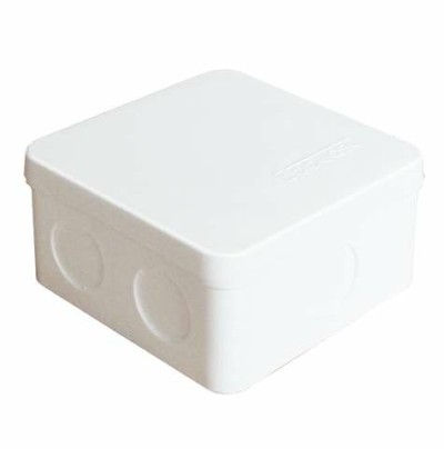 Коробка КМЭР ОП 84х84х45мм IP54 7 выходов без гермовводов крышка защелкивающаяся бел. Epplast 125101