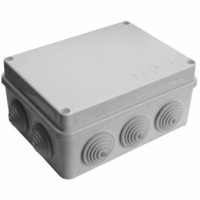 Коробка КМЭР ОП 150х110х70мм IP54 10 выходов 10 гермовводов. крышка на винтах сер. Epplast 210314
