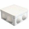 Коробка КМЭР ОП 105х105х56мм IP54 7 выходов 4 гермоввода крышка защелкивающаяся бел. Epplast 100011