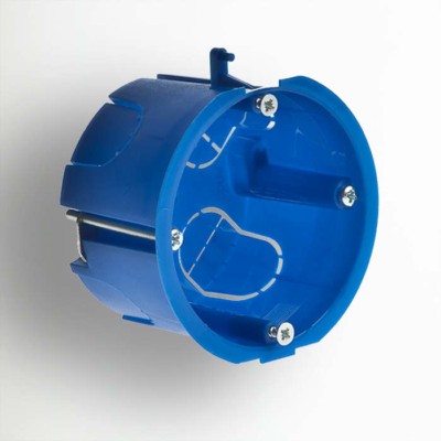 Коробка КМЭУ СП 65х45 для гипсокарт. с метал. лапками IP30 Ruvinil 10172