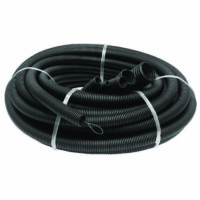 Гофротруба ПНД для кабеля лёгкая d25мм с протяжкой/зондом чёрная 50м Ruvinil 22501