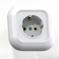 Розетка 1-м СП Валентина РС16-635 16А IP20 с/з бел. Кунцево 7653