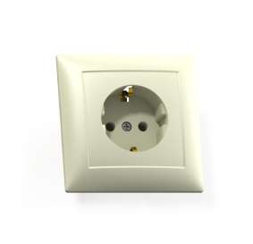 Розетка 1-м СП Селена РС16-370 16А IP20 с/з сл. кость Кунцево 8146